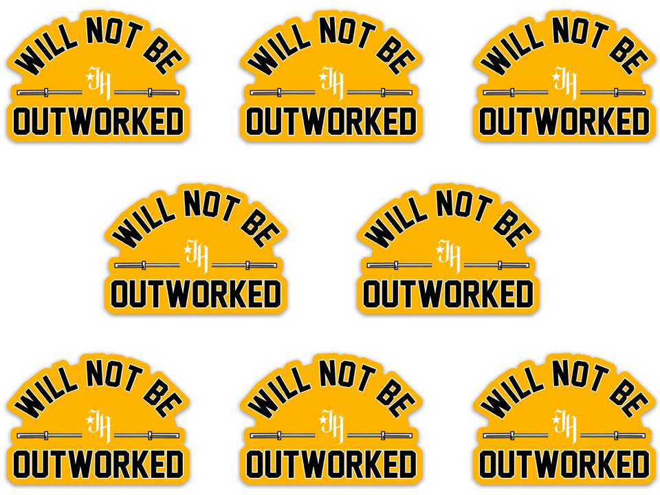 Outworked Sticker