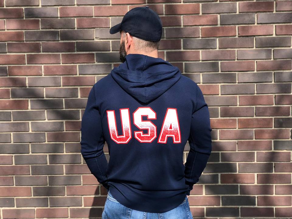USA thermal hoodie